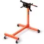 VEVOR Engine Stand, 340 kg Rotating Engine Motor Stand with 360 Degree Adjustable Head, Cast Iron Motor Hoist Dolly, 4-Caster, 4 Adjustable Arms, for Vehicle Maintenance, Auto Repair