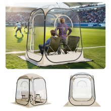 VEVOR Pop up Sports Tent 50x50 in Outdoor Clear Bubble Tent Weather Proof Pod