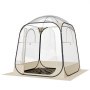 VEVOR Pop up Sports Tent, 1.6x1.6 m Clear Bubble Tent for 2-4 Persons, Waterproof Outdoor Pod with Floor Mat & Top Cover, Garden Igloo Dome Tents Camping Shelter for Events Fishing Cheering
