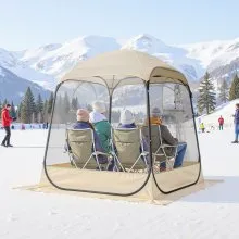 VEVOR Pop up Sports Tent 63x63 in Outdoor Clear Bubble Tent Weather Proof Pod