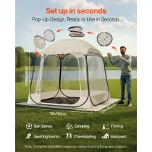 VEVOR Pop up Sports Tent 72x72 in Outdoor Clear Bubble Tent Weather Proof Pod
