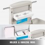 VEVOR baby changing table with holder and hanging rods for baby essentials.