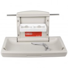 VEVOR Horizontal Baby Changing Table Wall-mounted Baby Diaper Changing Station Vertical Fold Down Baby Changing Table