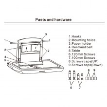 VEVOR Horizontal Baby Changing Table Wall-mounted Baby Diaper Changing Station Vertical Fold Down Baby Changing Table