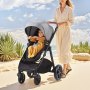 VEVOR Travel System Stroller with Infant Bassinet, 2-in-1 Baby Cradle Stroller Combo, Reversible Seat, Easy One-button Folding, EVA Tires with Brake Aluminum Stroller Carseat Combo Set (Dark Gray)