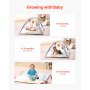 Baby Play Gym Mat Tummy Time Activity Mat with 6 Sensory Toys 35.0" x 35.0"