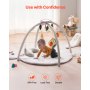 Baby Play Gym Mat Tummy Time Activity Mat with 5 Sensory Toys 39.1" x 32.7"