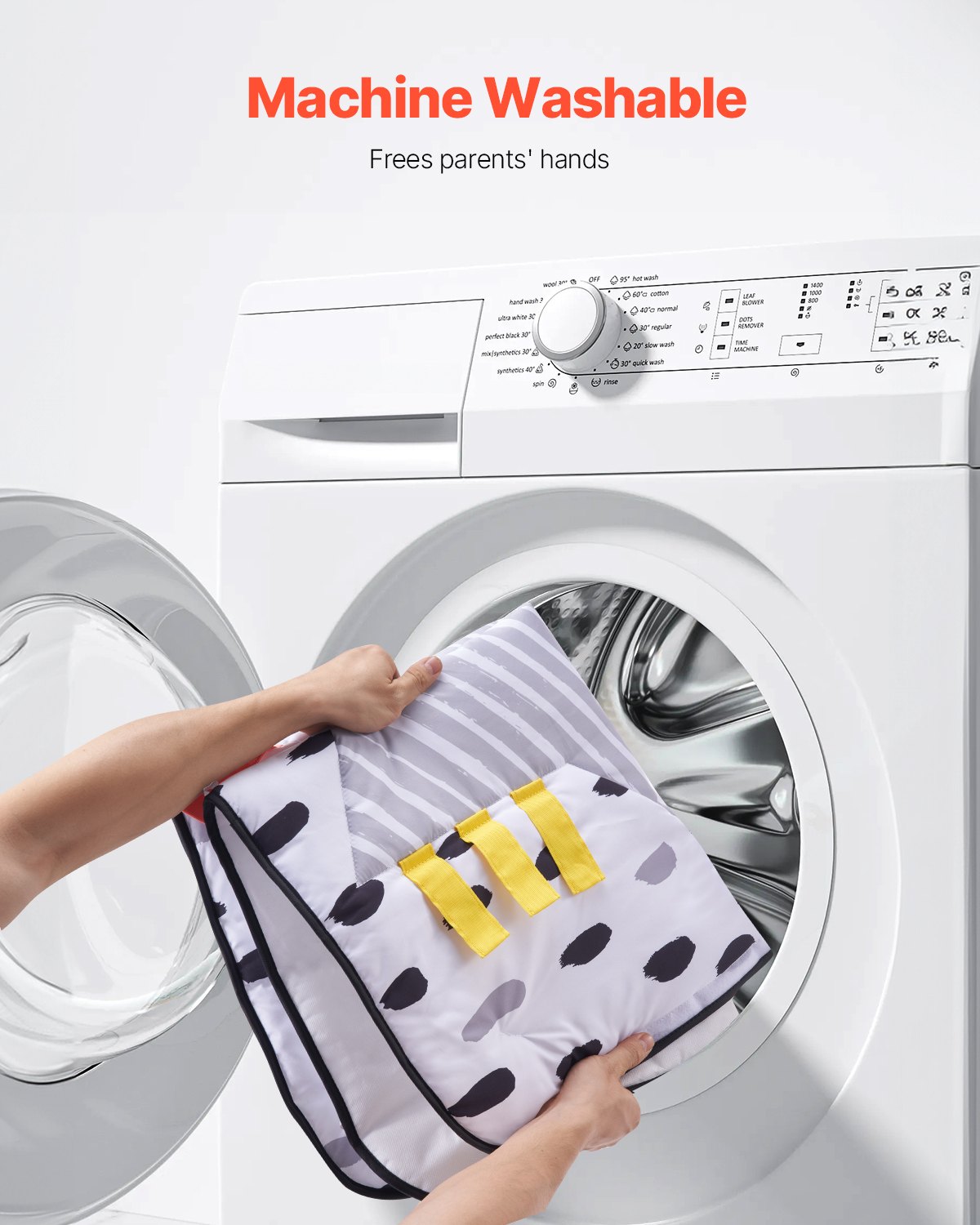 VEVOR Baby Play Gym Mat, Tummy Time Mat with 6 Sensory Toys, Baby Activity Mat with 2 Touch Balls & Soft Fabric for Sensory & Motor Skill Development, Baby Essential Gift for 0-18 Month Newborn Infant