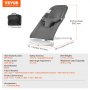 VEVOR Baby Bouncer, Folding Bouncer Seat for Babies 0-9 Months, Newborn Bouncer Chair with 2 Reclining Angles & 3-Point Harness, Portable Infant Rocker with Carrying Bag for Indoor Outdoor, Dark Gray