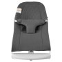VEVOR Baby Bouncer, Folding Bouncer Seat for Babies 0-9 Months, Newborn Bouncer Chair with 2 Reclining Angles & 3-Point Harness, Portable Infant Rocker with Carrying Bag for Indoor Outdoor, Dark Gray