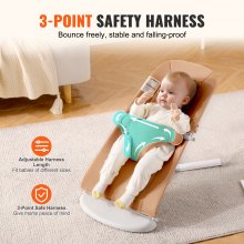 VEVOR Baby Bouncer Folding Bouncer Seat Stol för spädbarn med 2 lutningsvinklar