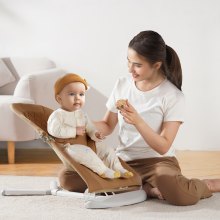 VEVOR Baby Bouncer Folding Bouncer Seat Stol för spädbarn med 2 lutningsvinklar