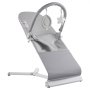 VEVOR Baby Bouncer, Folding Bouncer Seat for Babies 0-9 Months, Newborn Bouncer Chair with 2 Reclining Angles & Rotatable Toy Bar, Portable Infant Rocker with Travel Bag for Indoor Outdoor, Light Gray