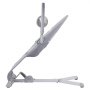 VEVOR Baby Bouncer, Folding Bouncer Seat for Babies 0-9 Months, Newborn Bouncer Chair with 2 Reclining Angles & Rotatable Toy Bar, Portable Infant Rocker with Travel Bag for Indoor Outdoor, Light Gray