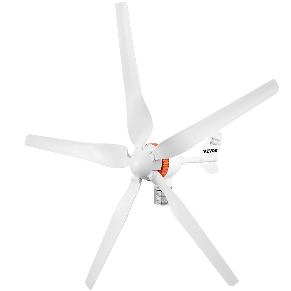 Generátor větrné turbíny VEVOR, sada větrné turbíny 12V/AC, větrný generátor 300W s MPPT ovladačem 5 lopatek s automatickým nastavením směru větru Vhodné pro terasy, námořní lodě, obytné vozy, chaty, čluny