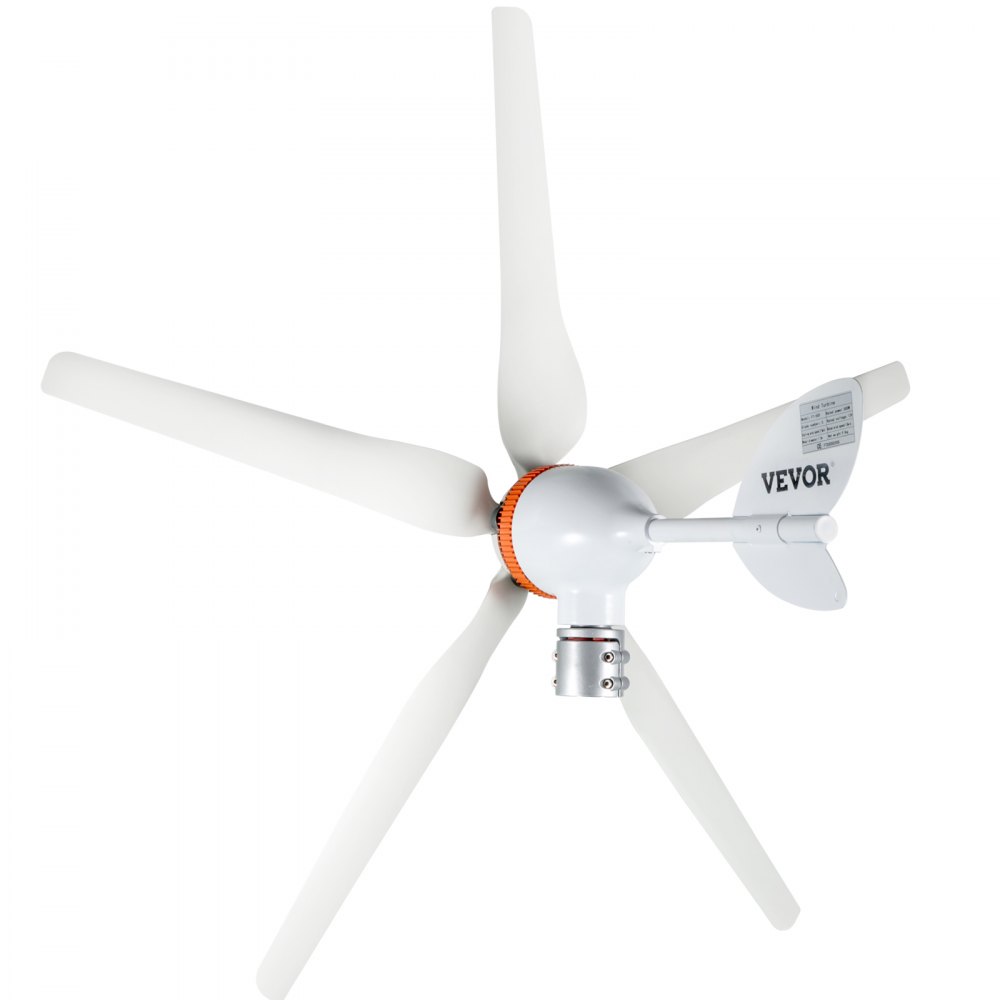 Generátor větrné turbíny VEVOR, sada větrné turbíny 12V/AC, větrný generátor 300W s MPPT ovladačem 5 lopatek s automatickým nastavením směru větru Vhodné pro terasy, námořní lodě, obytné vozy, chaty, čluny