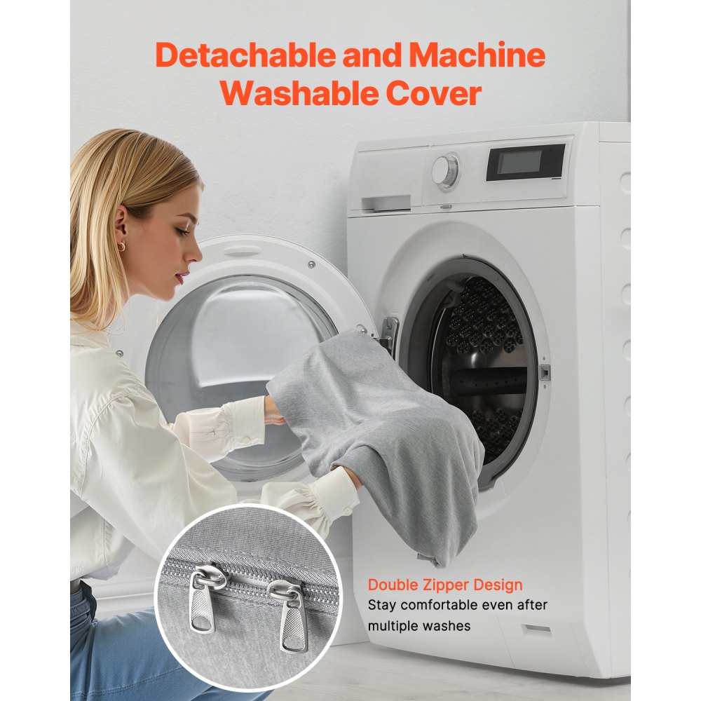 VEVOR Pregnancy Pillow, G-Shaped Maternity Pillow, Full-Body Support Pillow with Removable & Washable Cover, Soft and Breathable Pregnancy Body Pillows for Back, Belly, Hips, Legs Relief