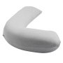 VEVOR Pregnancy Pillows, L-Shaped Maternity Pillow for Pregnant Women, Soft & Breathable Pregnancy Body Pillow with Washable Jersey Cover for Head Neck Belly Leg Support, Light Gray
