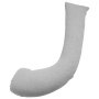 VEVOR Pregnancy Pillows, L-Shaped Maternity Pillow for Pregnant Women, Soft & Breathable Pregnancy Body Pillow with Washable Jersey Cover for Head Neck Belly Leg Support, Light Gray