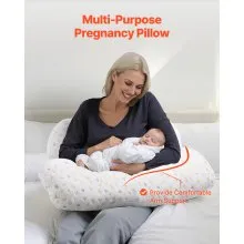 VEVOR Pregnancy Pillows Adjustable & Soft Maternity Pillow for Pregnant Women