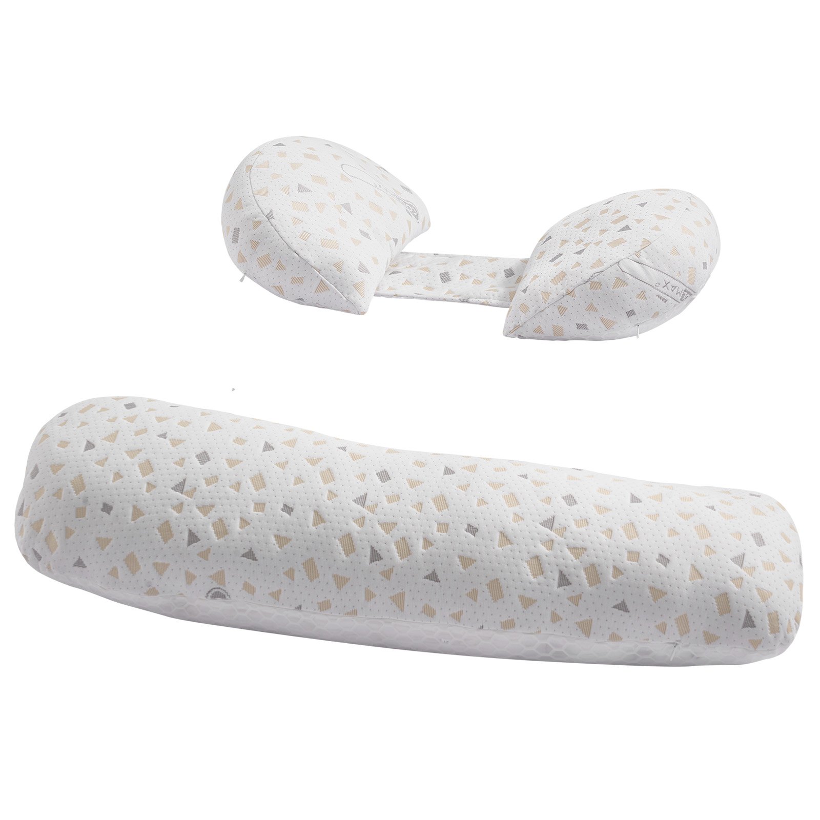 VEVOR Pregnancy Pillows, Adjustable Maternity Pillow for Pregnant Women, Soft Pregnancy Body Pillow with Removable & Washable Cover for Back Belly Hip Support, Lightweight and Portable