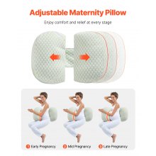 Pregnancy Wedge Pillow W-Shaped Pregnant Maternity Pillow Soft and Breathable