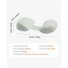 VEVOR Pregnancy Wedge Pillow W Shape Pregnant Maternity Pillow Soft & Breathable