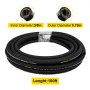 VEVOR hydraulic hose, 100ft, 3/8in inner diameter, 0.75in outer diameter