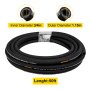 VEVOR hydraulic hose, 50ft length, 3/4in inner diameter, 1.15in outer diameter.