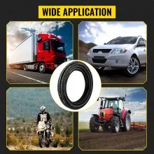 VEVOR Hydraulic Hose 3/4 inch x 50 ft, Coiled Hydraulic Hose 3120 PSI, Rubber Hydraulic Hose with 2 High-Tensile Steel Wire Braid, Bulk Hydraulic Hose -20℃ to 140℃, Hydraulic Oil Flexible Hose