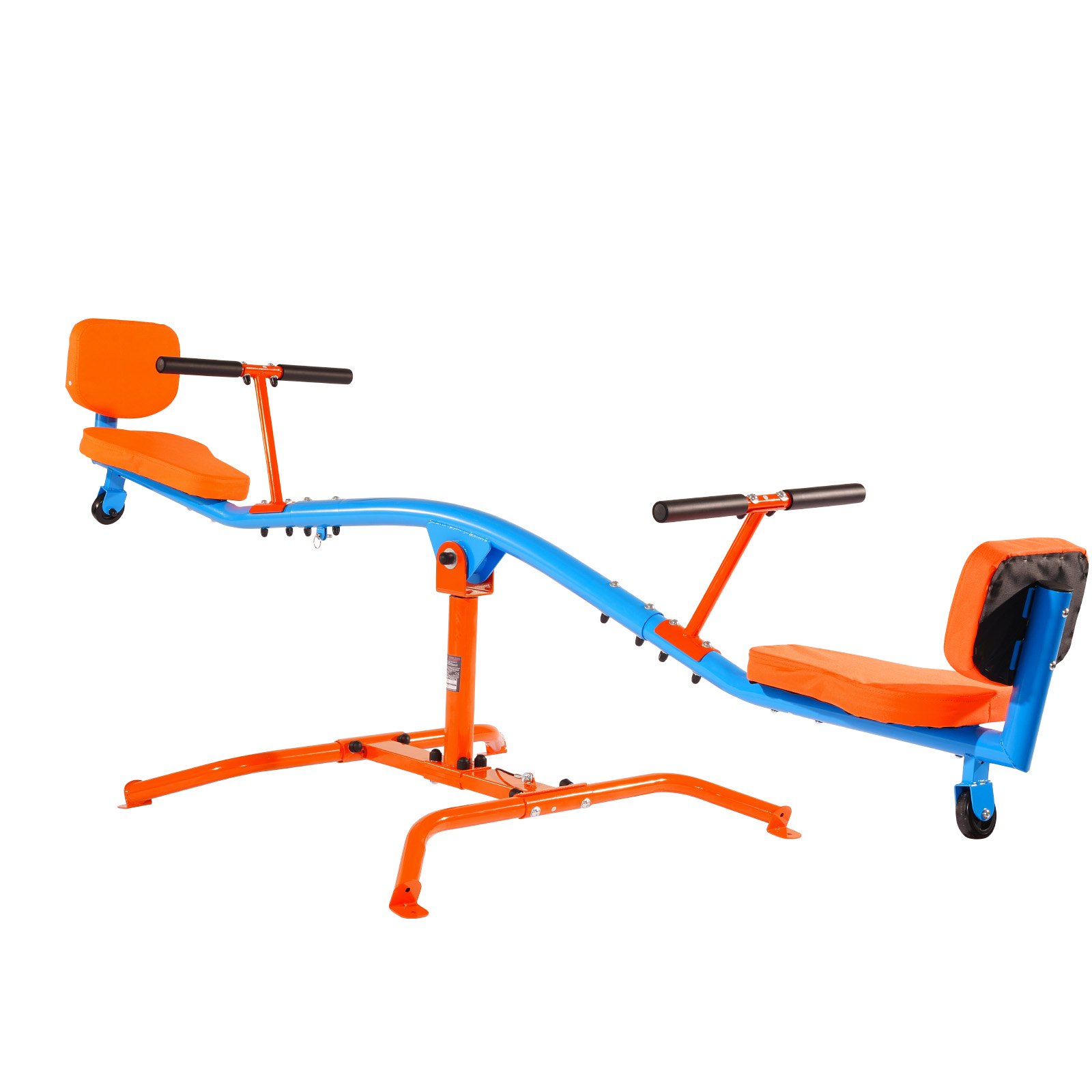 VEVOR Kids Seesaw, 136 kg Load Capacity, Sit and Spin Teeter Totter with Easy-Grip Handles, Kids Outdoor Playground Equipment, Outside Toys, Swiveling 360 Degrees Rotating for Children Aged 3+