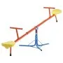 VEVOR Kids Seesaw, 45.4 kg Load Capacity per Seat, Sit and Spin Teeter Totter with 3-prong Support Legs, Kids Outdoor Playground Equipment, Swiveling 360 Degrees Rotating for Children Aged 3+