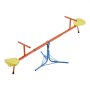 VEVOR Kids Seesaw, 45.4 kg Load Capacity per Seat, Sit and Spin Teeter Totter with 3-prong Support Legs, Kids Outdoor Playground Equipment, Swiveling 360 Degrees Rotating for Children Aged 3+