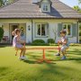 VEVOR Kids Seesaw, 45.4 kg Load Capacity per Seat, Sit and Spin Teeter Totter with 4-prong Support Legs, Kids Outdoor Playground Equipment, Swiveling 360 Degrees Rotating for Children Aged 3+