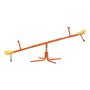 VEVOR Kids Seesaw, 45.4 kg Load Capacity per Seat, Sit and Spin Teeter Totter with 4-prong Support Legs, Kids Outdoor Playground Equipment, Swiveling 360 Degrees Rotating for Children Aged 3+