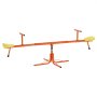 VEVOR Kids Seesaw, 45.4 kg Load Capacity per Seat, Sit and Spin Teeter Totter with 4-prong Support Legs, Kids Outdoor Playground Equipment, Swiveling 360 Degrees Rotating for Children Aged 3+