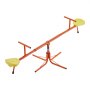 VEVOR Kids Seesaw, 45.4 kg Load Capacity per Seat, Sit and Spin Teeter Totter with 4-prong Support Legs, Kids Outdoor Playground Equipment, Swiveling 360 Degrees Rotating for Children Aged 3+