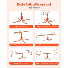 VEVOR Kids Seesaw 100 lbs Capacity Swiveling 360 Degrees Rotating Teeter Totter
