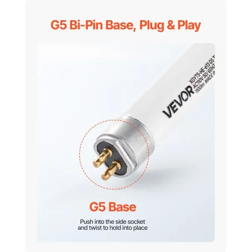 YOKIVE Lot De 20 Supports De Lampe Fluorescente, Douille De Lampe T5 G5, Pièces De Rechange Pour La Maison, Le Bureau (blanc, 2 A, AC 500 V