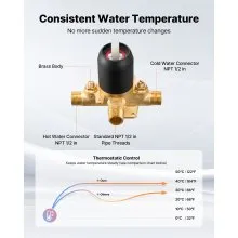 VEVOR Tub and Shower Faucet Set, 5-Inch Rainfall Shower Head and Bathtub Spout, Complete Single-Handle Tub Trim Kit with Brass Pressure Balancing Valve, 8-Setting Adjustable Spray Modes, Matte Black