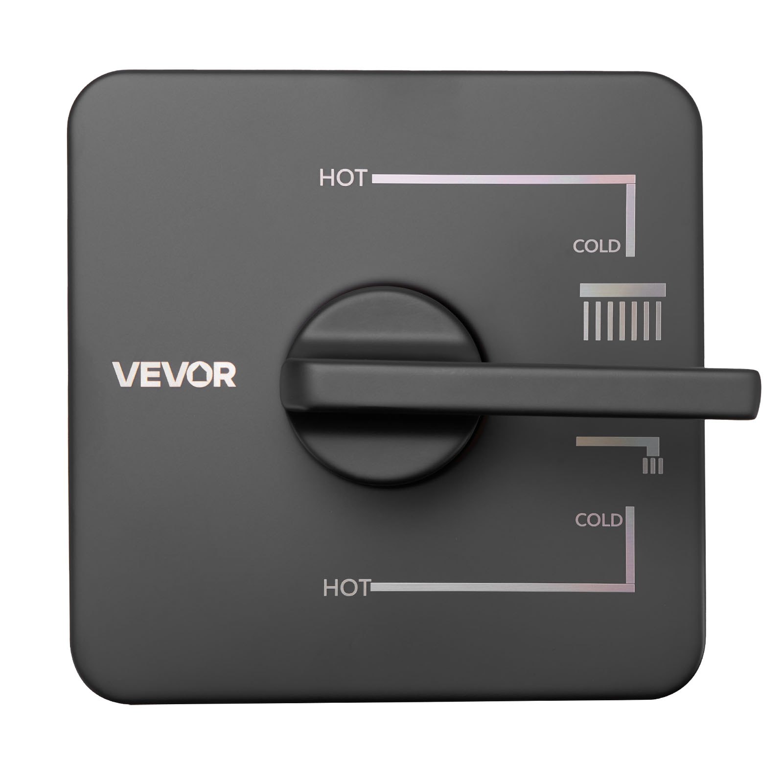 VEVOR Tub and Shower Faucet Set, Complete with 153 mm Rainfall Shower Head and Bathtub Spout, Single-Spray Single-Handle Tub Trim Kit with 304 Stainless Steel Valve Trim for Bathrooms, Matte Black