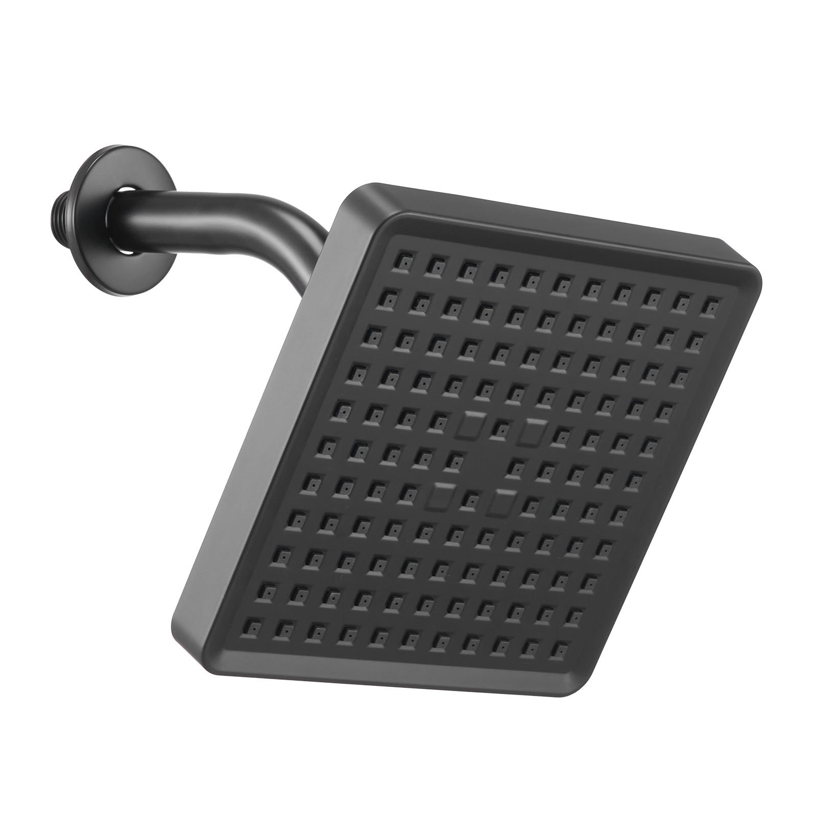 VEVOR Tub and Shower Faucet Set, Complete with 153 mm Rainfall Shower Head and Bathtub Spout, Single-Spray Single-Handle Tub Trim Kit with 304 Stainless Steel Valve Trim for Bathrooms, Matte Black