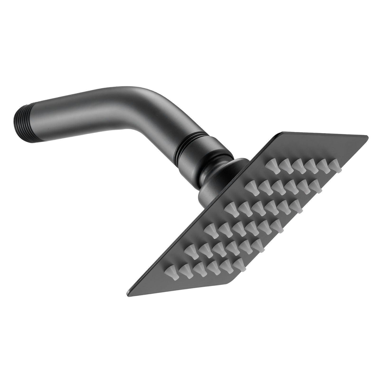 VEVOR Tub and Shower Faucet Set, Complete with 101.6 mm Rainfall Shower Head and Bathtub Spout, Single-Spray Single-Handle Tub Trim Kit with 304 Stainless Steel Valve Trim for Bathrooms, Matte Black