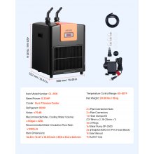 Aquarium Chiller 110 Gallon 1/3 HP Water Chiller Hydroponics Fish Tank