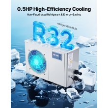 Aquarium Chiller 150 Gallon 1/2 HP Water Chiller Hydroponics Fish Tank