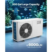 Aquarium Chiller 500 Gallon 1-1/2 HP Water Chiller Hydroponics Fish Tank