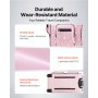 29 Inch Dance Bag with Garment Rack Rolling Duffle with Wheels for Travel Pink