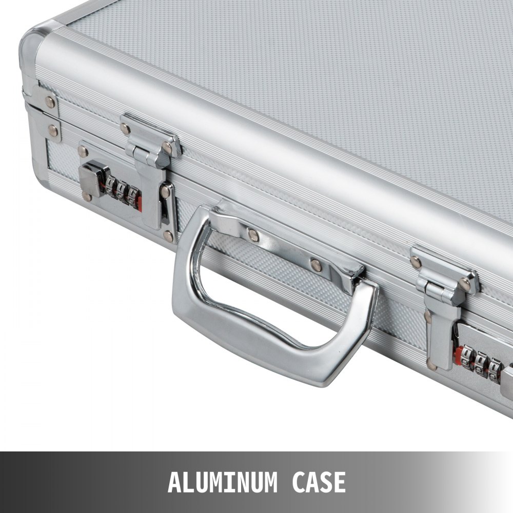 VEVOR 104pcs Trial Lens Metal Optical Trial Lens Set Optometry Lens Optometry Box Trial Lens Equipment Eye Protection Accessories Ophthalmic Trial Case Lenses with Aluminum Storage Case