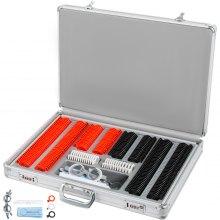 VEVOR 266pcs Trial Lens Plastic Optical Trial Lens Set Optometry Lens Optometry Box Trial Lens Equipment Eye Protection Accessories Ophthalmic Trial Case Lenses with Aluminum Storage Case