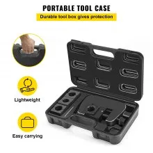 VEVOR 7843B Manual A/C Hose Crimper Kit,Handheld Air Hose Crimper Tool Kit with 4 Dies Whole Set #6#8#10#12,A/C Hose Crimper Repair Tool Kit Die Set,for Crimping Automotive Air Conditioning Pipes